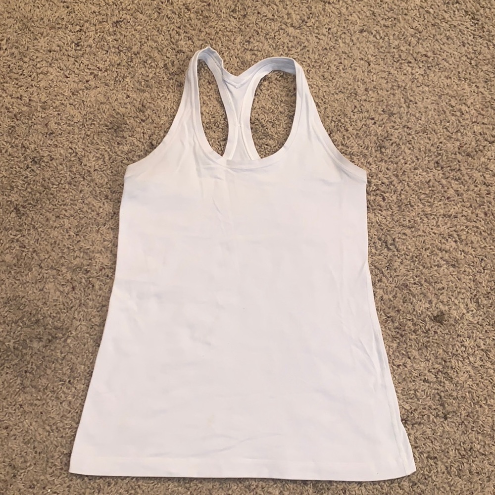 Lululemon white tank top size 10
